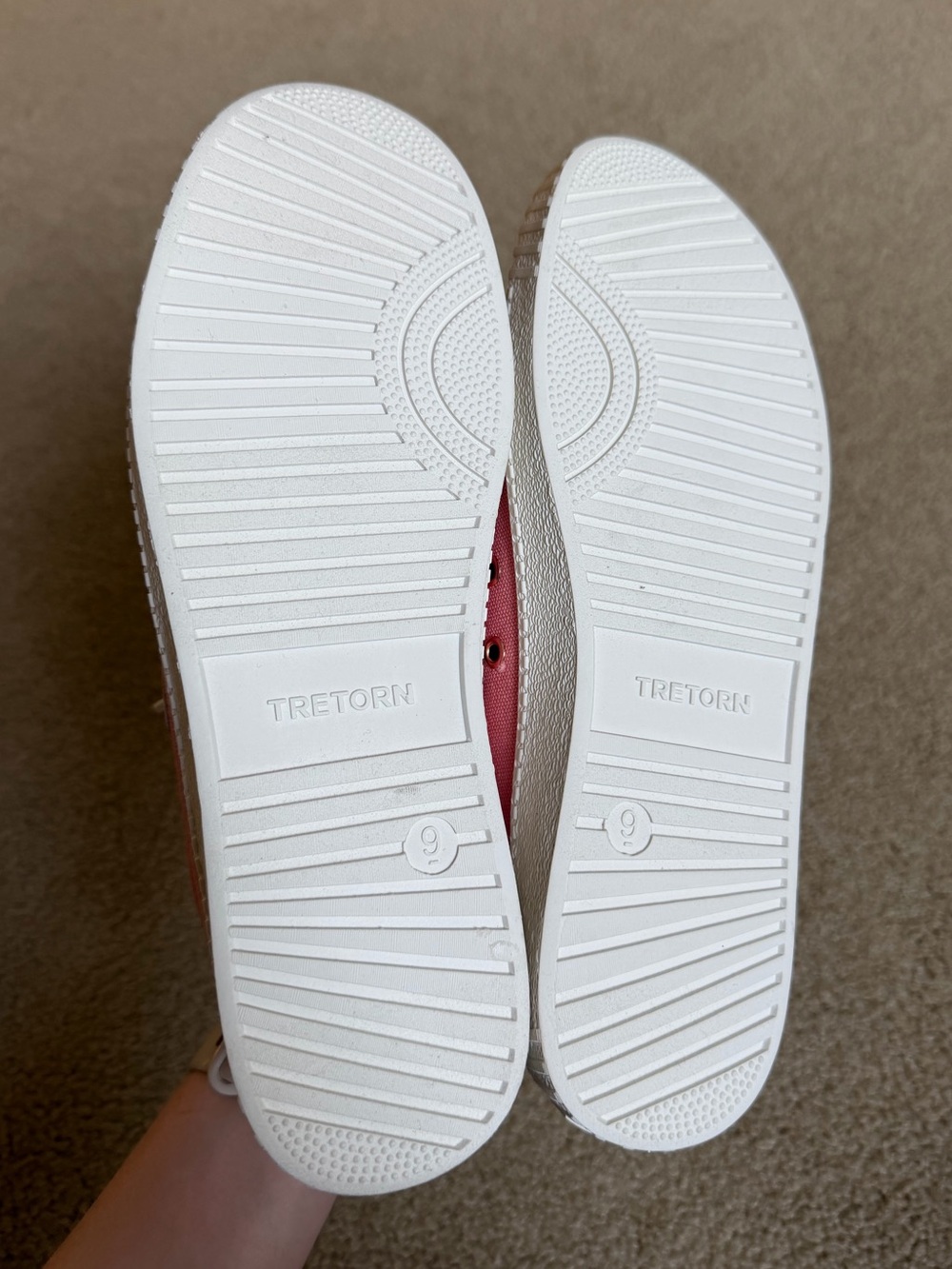 Tretorn Pink Canvas Women's Sneakers with White Accent - Picture 5 of 5